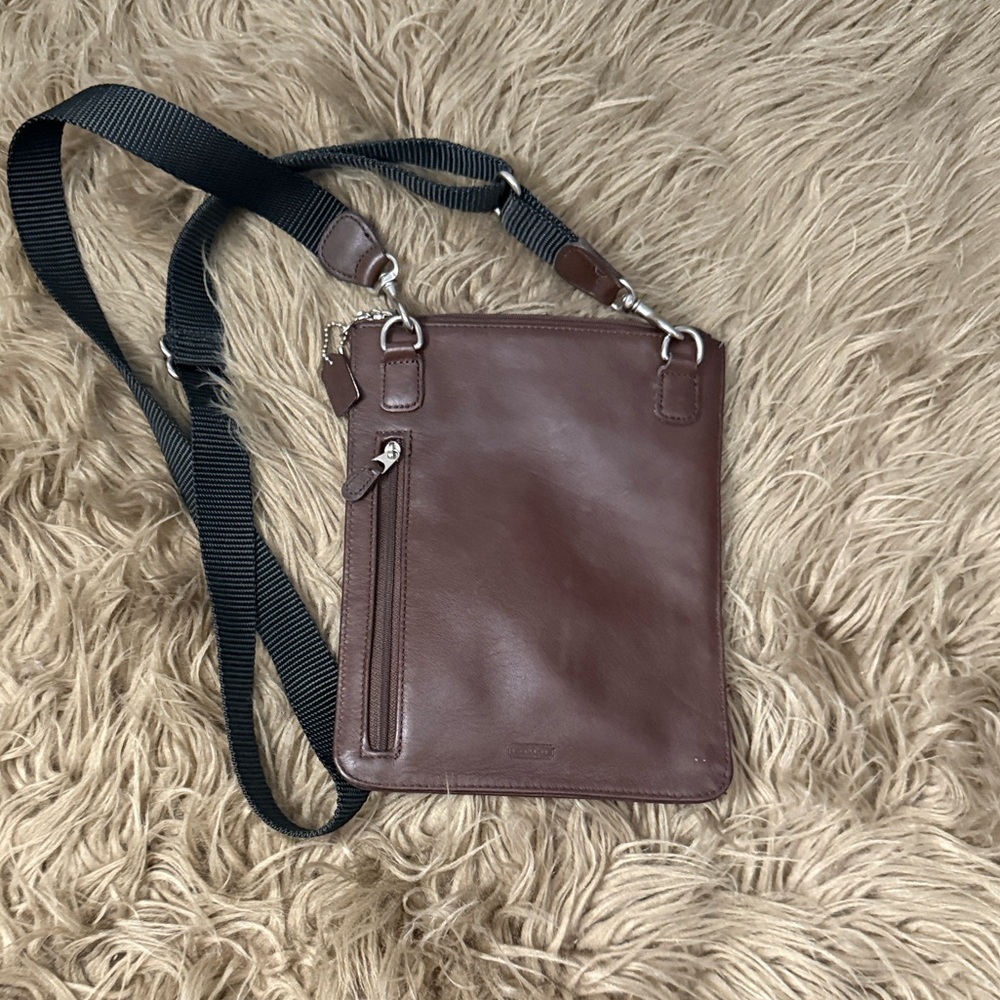 RARE Coach Brown Leather Crossbody Bag - Picture 6 of 7